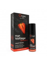 Жидкий вибратор Orgie High Voltage Strawberry - 15 мл. - ORGIE - купить с доставкой в Димитровграде