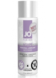 Лубрикант на водной основе для женщин JO AGAPE LUBRICANT ORIGINAL - 60 мл. - System JO - купить с доставкой в Димитровграде