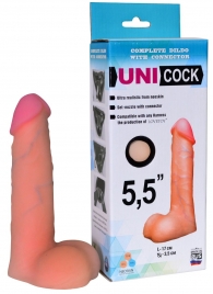 Фаллическая насадка Харнесс UNICOCK 5,5  - 17 см. - LOVETOY (А-Полимер) - купить с доставкой в Димитровграде