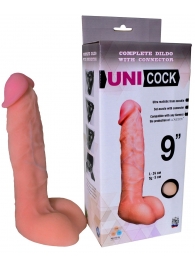 Фаллическая насадка Харнесс UNICOCK 9  - 24 см. - LOVETOY (А-Полимер) - купить с доставкой в Димитровграде