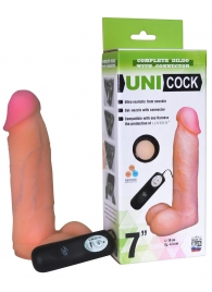 Фаллическая насадка Харнесс UNICOCK 7  с вибрацией - 19 см. - LOVETOY (А-Полимер) - купить с доставкой в Димитровграде
