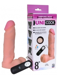Фаллическая насадка Харнесс UNICOCK 8  с вибрацией - 20 см. - LOVETOY (А-Полимер) - купить с доставкой в Димитровграде