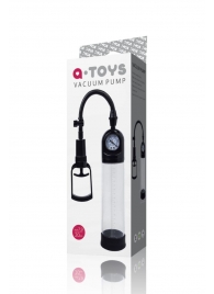 Чёрная вакуумная помпа A-toys с манометром и прозрачной колбой - A-toys - в Димитровграде купить с доставкой