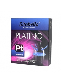 Стимулирующая насадка с усиками и шипиками Platino  Ураган - Sitabella - купить с доставкой в Димитровграде