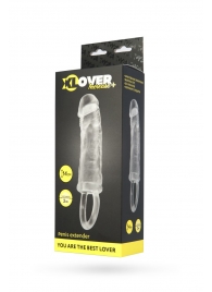 Прозрачная насадка с петлёй для фиксации - 14 см. - ToyFa - в Димитровграде купить с доставкой