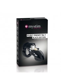 Пояс верности с электростимуляцией Mystim Pubic Enemy No1 Black Edition - MyStim - купить с доставкой в Димитровграде