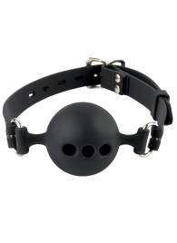 Силиконовый кляп-шар с отверстиями для дыхания Silicone Breathable Ball Gag Small - Pipedream - купить с доставкой в Димитровграде