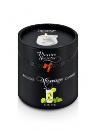 Массажная свеча с ароматом мохито Bougie de Massage Mojito - 80 мл. - Plaisir Secret - купить с доставкой в Димитровграде