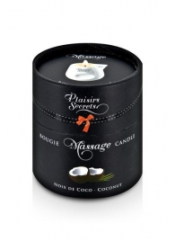 Массажная свеча с ароматом кокоса Bougie de Massage Gourmande Coco - 80 мл. - Plaisir Secret - купить с доставкой в Димитровграде