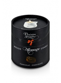 Массажная свеча с ароматом шоколада Bougie de Massage Gourmande Chocolat - 80 мл. - Plaisir Secret - купить с доставкой в Димитровграде