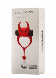 Красное эрекционное кольцо в форме дьяволенка DEVOL COCKRING - Adrien Lastic - в Димитровграде купить с доставкой