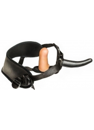 Женский страпон с вагинальной пробкой Woman Strap - 12 см. - LOVETOY (А-Полимер) - купить с доставкой в Димитровграде