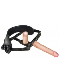 Женский страпон с вагинальной пробкой Woman Strap - 18 см. - LOVETOY (А-Полимер) - купить с доставкой в Димитровграде