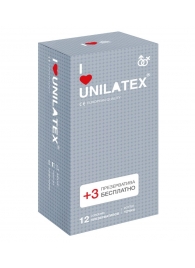 Презервативы с точками Unilatex Dotted - 12 шт. + 3 шт. в подарок - Unilatex - купить с доставкой в Димитровграде