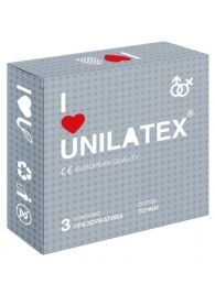 Презервативы с точками Unilatex Dotted - 3 шт. - Unilatex - купить с доставкой в Димитровграде