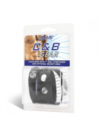 Утяжка для мошонки и пениса Cock Ring With 1  Ball Stretcher And Optional Weight Ring - BlueLine - купить с доставкой в Димитровграде