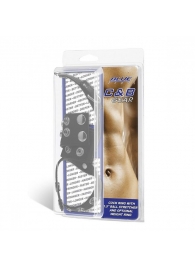 Утяжка на пенис и мошонку Cock Ring With 1.5  Ball Stretcher And Optional Weight Ring - BlueLine - купить с доставкой в Димитровграде