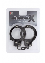 Чёрные наручники из листового металла BONDX METAL CUFFS BLACK - Dream Toys - купить с доставкой в Димитровграде