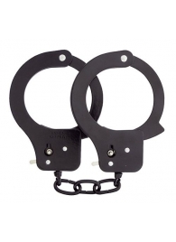 Чёрные наручники из листового металла BONDX METAL CUFFS BLACK - Dream Toys - купить с доставкой в Димитровграде
