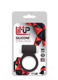 Чёрное эрекционное виброкольцо LIT-UP SILICONE STIMU RING 3 BLACK - Dream Toys - в Димитровграде купить с доставкой