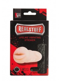 Мастурбатор-ротик с вибрацией REALSTUFF VIBRATING MASTURBATOR MOUTH - Dream Toys - в Димитровграде купить с доставкой