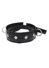 Полиуретановый ошейник с пуклями и D-кольцами Collar with Studs - Blush Novelties - купить с доставкой в Димитровграде
