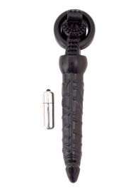 Черная вибронасадка с анальным стимулятором - ToyFa - в Димитровграде купить с доставкой