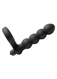 Насадка для двойного проникновения Double Fun Cock Ring with Double Penetration Vibe - XR Brands - в Димитровграде купить с доставкой