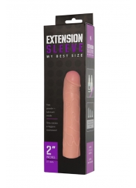 Насадка-удлинитель Extension sleeve телесного цвета - 18,5 см. - Sitabella - в Димитровграде купить с доставкой