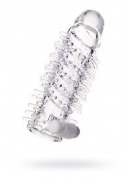 Насадка на пенис TOYFA A-Toys с вибропулей и шипами - 13,4 см. - A-toys - в Димитровграде купить с доставкой