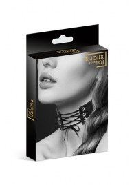Оригинальный ошейник-чокер со шнуровкой - Bijoux Pour Toi - купить с доставкой в Димитровграде