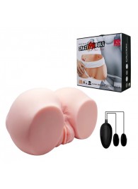 Телесный мастурбатор с двумя любовными тоннелями и вибрацией - Baile - в Димитровграде купить с доставкой