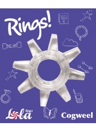 Прозрачное эрекционное кольцо Rings Cogweel - Lola Games - в Димитровграде купить с доставкой