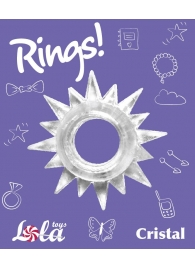Прозрачное эрекционное кольцо Rings Cristal - Lola Games - в Димитровграде купить с доставкой