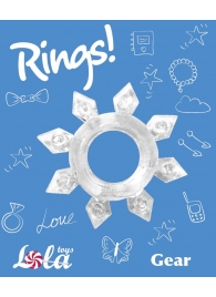 Прозрачное эрекционное кольцо Rings Gear - Lola Games - в Димитровграде купить с доставкой