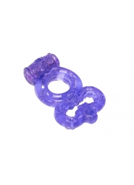 Фиолетовое эрекционное кольцо Rings Treadle с подхватом - Lola Games - в Димитровграде купить с доставкой
