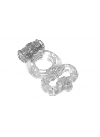 Прозрачное эрекционное кольцо Rings Treadle с подхватом - Lola Games - в Димитровграде купить с доставкой