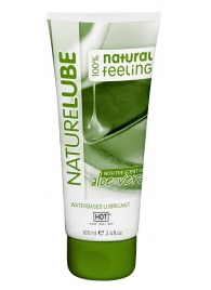 Лубрикант на водной основе NatureLube с алоэ вера - 100 мл. - HOT - купить с доставкой в Димитровграде