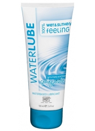Лубрикант на основе чистой родниковой воды WaterLube - 100 мл. - HOT - купить с доставкой в Димитровграде