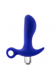 Синий стимулятор простаты с ручкой-кольцом Performance Prostimulator 02 - Blush Novelties - в Димитровграде купить с доставкой