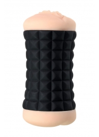 Двухсторонний мастурбатор JOS JANICE в черном цилиндре - JOS - в Димитровграде купить с доставкой