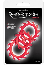 Набор из 3 красных эрекционных колец Renegade Gears - NS Novelties - в Димитровграде купить с доставкой