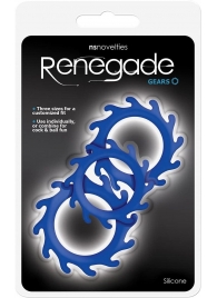 Набор из 3 синих эрекционных колец Renegade Gears - NS Novelties - в Димитровграде купить с доставкой