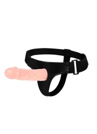 Телесный фаллоимитатор на трусиках Jessica Strap-On - 15,5 см. - Baile - купить с доставкой в Димитровграде