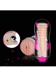 Мастурбатор-вагина Sex In A Can Vibra Vagina Tunnel - Lovetoy - в Димитровграде купить с доставкой