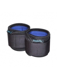 Неопреновые черно-синие наручники - Sitabella - купить с доставкой в Димитровграде