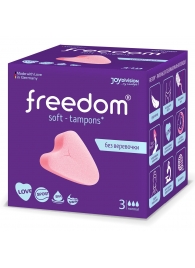 Женские гигиенические тампоны без веревочки FREEDOM normal - 3 шт. - Freedom - купить с доставкой в Димитровграде
