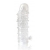 Закрытая прозрачная рельефная насадка Crystal sleeve - 13 см. - Erowoman-Eroman - в Димитровграде купить с доставкой