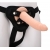 Телесный страпон на черных трусиках STRAP ON REAL DILDO - 20 см. - Dream Toys - купить с доставкой в Димитровграде