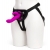 Лиловый страпон Rechargeable Vibrating Strap-On Harness Set - 17,6 см. - Happy Rabbit - купить с доставкой в Димитровграде
